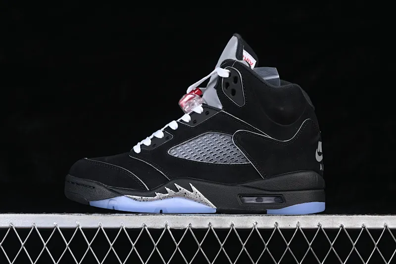 All categories Air Jordan Jordan series basketball shoes Air Jordan 5 TG version Air Jordan 5 Black "Metallic Reimagined" AJ5 Joe 5 black silver first layer basketball shoes HF3975-001